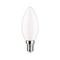 Paulmann LED Filamentlampe Kerze, E14, 4,5W, 2700K, 470lm, dimmbar, opal