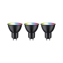 WIFI LED Smart lampadina RGBW Set di 3, ZigBee controllabile GU10 4,8W 350lm 2200-6500K 38° CRI 80-89 dimmerabile