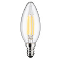 Paulmann LED Filament Kerzenform ECO-LINE, E14, 4W 3000K 840lm, schaltbar, klar