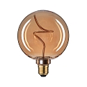 Paulmann LED Filament-Globelampe FLOATING SHINE G125 V1, 230V, E27, 4W 1800K 250lm, 3-step dimmbar, Goldglas