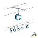 Luce a corda TUNLED Set di 5, commutabile, Blu, Cromo, Nero