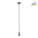 Paulmann Luci a sospesione VINTAGE E27 IP20, Grigio, nichel dimmerabile