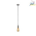 Paulmann Luci a sospesione VINTAGE E27 IP20, Grigio, nichel dimmerabile