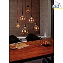 Paulmann Luci a sospesione VINTAGE E27 IP20, Grigio, nichel dimmerabile