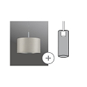Paulmann Paralume URAIL TESSA 2EASY, Grigio chiaro Paulmann Paralume URAIL TESSA 2EASY, Grigio chiaro