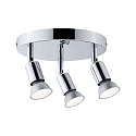 Paulmann Luminaire de plafond CAROLINA 3 flammes GU10 IP44, chrome 