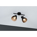Paulmann Spotleiste DAVY, IP44, 2-flammig, 2x E27 max. 20W (exkl.), Metall, Schwarz