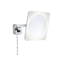 Miroir avec �clairage BELA LED 3 fois, avec interrupteur, avec bras articul�, avec prise de courant, r�glable IP44, chrome