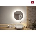 Paulmann mirror with lighting MIRRA round IP44, dimmable