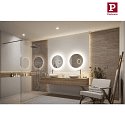 Paulmann mirror with lighting MIRRA round IP44, dimmable