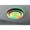 Paulmann Lampada da parete e soffitto RAINBOW DYNAMIC grande, Tunable White, RGB IP20, Nero, Bianco dimmerabile
