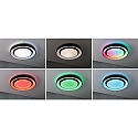 Paulmann Lampada da parete e soffitto RAINBOW DYNAMIC grande, Tunable White, RGB IP20, Nero, Bianco dimmerabile