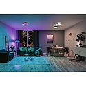 Paulmann Lampada da parete e soffitto RAINBOW DYNAMIC grande, Tunable White, RGB IP20, Nero, Bianco dimmerabile