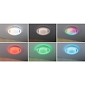 Paulmann Lampada da parete e soffitto RAINBOW DYNAMIC piccolo, Tunable White, RGB IP20, Cromo, Bianco dimmerabile