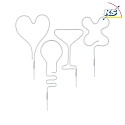 Paulmann Tubo lumisono NEON COLORFLEX con connessione USB, Set di 4 Verde, Blu, Arancione, Rosa