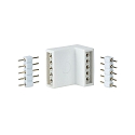 Accessories for MAX LED STRIPE Corner connector, set of 4, white, incl. 8 plug connectors
