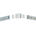 Paulmann Accessories for MAX LED STRIPE Corner connector, set of 4, white, incl. 8 plug connectors