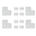 Paulmann Accessories for MAX LED STRIPE Corner connector 90, set of 4, white, incl. 8 plug connectors