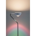 Paulmann Lampada da terra RAMOS LED su / gi, con ottica a lente, Cromo, Bianco opaco dimmerabile