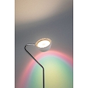 Paulmann Lampada da terra RAMOS LED su / gi, con ottica a lente, Cromo, Bianco opaco dimmerabile