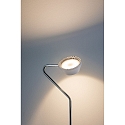 Paulmann Lampada da terra RAMOS LED su / gi, con ottica a lente, Cromo, Bianco opaco dimmerabile