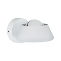Paulmann Lampada da parete SABIK LED su / gi, con ottica a lente IP44, Bianco opaco dimmerabile