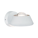 Paulmann Lampada da parete SABIK LED su / gi, con ottica a lente IP44, Bianco opaco dimmerabile