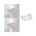 Paulmann Lampada da parete SABIK LED su / gi, con ottica a lente IP44, Bianco opaco dimmerabile