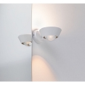 Paulmann Lampada da parete SABIK LED su / gi, con ottica a lente IP44, Bianco opaco dimmerabile