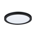 LED Panel ATRIA,  19cm, 230V, 11.2W 3000K 850lm, Kunststoff, Schwarz