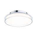 Lampada da parete e soffitto LUENA IP44, cromo, opaco 