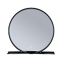 Paulmann mirror with lighting MIRO with frame IP44, mat, black 