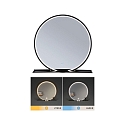 Paulmann mirror with lighting MIRO with frame IP44, mat, black 