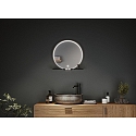 Paulmann mirror with lighting MIRO with frame IP44, mat, black 