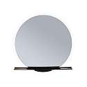 mirror with lighting MIRO without frame IP44, mat, black 