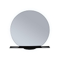 Paulmann mirror with lighting MIRO without frame IP44, mat, black 