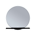 Paulmann mirror with lighting MIRO without frame IP44, mat, black 