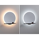 Paulmann mirror with lighting MIRO without frame IP44, mat, black 