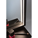 Paulmann mirror with lighting MIRO IP44, mat, black 