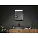 Paulmann mirror with lighting MIRO IP44, mat, black 