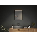 Paulmann Miroir avec �clairage MIRO 45 X 60CM angulaire, Tunable White, avec tablette IP44, noir mat 