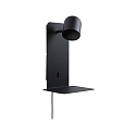 Lampe de lecture MALENA avec connexion USB GU10 IP20, noir