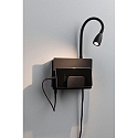 Paulmann LED Wandleuchte HALINA LED Leseleuchte, 3,5W, 2700K, 200lm, 230V, IP20, mit USB-C Anschluss, schwarz Paulmann LED Wandleuchte HALINA LED Leseleuchte, 3,5W, 2700K, 200lm, 230V, IP20, mit USB-C Anschluss, schwarz
