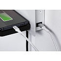 Paulmann Lampe de lecture SERRA LED avec connexion USB, droite IP20, noir, blanche gradable Paulmann Lampe de lecture SERRA LED avec connexion USB, droite IP20, noir, blanche gradable