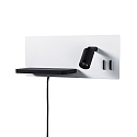 Paulmann Lampe de lecture SERRA LED avec connexion USB, gauche IP20, noir, blanche gradable Paulmann Lampe de lecture SERRA LED avec connexion USB, gauche IP20, noir, blanche gradable