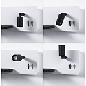 Paulmann Lampe de lecture SERRA LED avec connexion USB, gauche IP20, noir, blanche gradable Paulmann Lampe de lecture SERRA LED avec connexion USB, gauche IP20, noir, blanche gradable