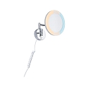 Miroir avec �clairage MASUA IP44 - 3X ZOOM 3 fois, rond, avec bras flexible, CCT Switch, inclinable IP44 / IP20, chrome 