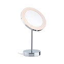 Paulmann Miroir avec �clairage MASUA IP44 - 3X ZOOM 3 fois, rond, CCT Switch, avec prise de courant, r�glable IP44 / IP20, chrome 