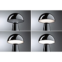 Paulmann Lampe de table  accu ONZO avec connexion USB, avec variateur tactile IP44, scintillant, noir gradable