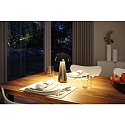 Paulmann Lampe de table  accu ONZO avec connexion USB, avec variateur tactile IP44, scintillant, noir gradable